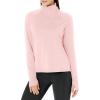 Danskin Supersoft Quarter Zip Pullover(Pink Mist Melange)