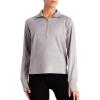 Danskin Supersoft Quarter Zip Pullover(Silver Melange)