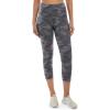 Danskin Womens All Over Printed Capri LeggingLeggings(Grey Camo Print)