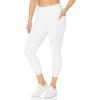 Danskin Womens Curved Contour Capri Legging(White)