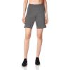 Danskin Women’s Essential Side Shirred Bermuda Short(Charcoal Grey Heather)
