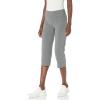 Danskin Womens Everyday Basic Capri(Charcoal Grey Heather)