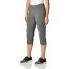 Danskin Womens Everyday Sleek Fit Crop(Charcoal Grey Heather)