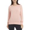 Danskin Women’s Long Sleeve Mineral Wash Pullover Top(Coral)