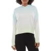Danskin Women’s Ombre Pullover Sweatshirt Hoodie(Crystal Turquoise Combo)