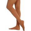 Danskin Women’s Shimmery Footed Tight(Toast)