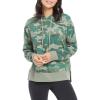 Danskin Women’s Side Slit Pullover Hoodie Sweatshirt(Agave Green Camo)