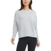 Danskin womens Long Sleeve Wash Pullover Sweatshirt(Silver Heather)