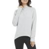 Danskin womens Tie Dye Pullover Sweatshirt Hoodie(Light Grey Heather)