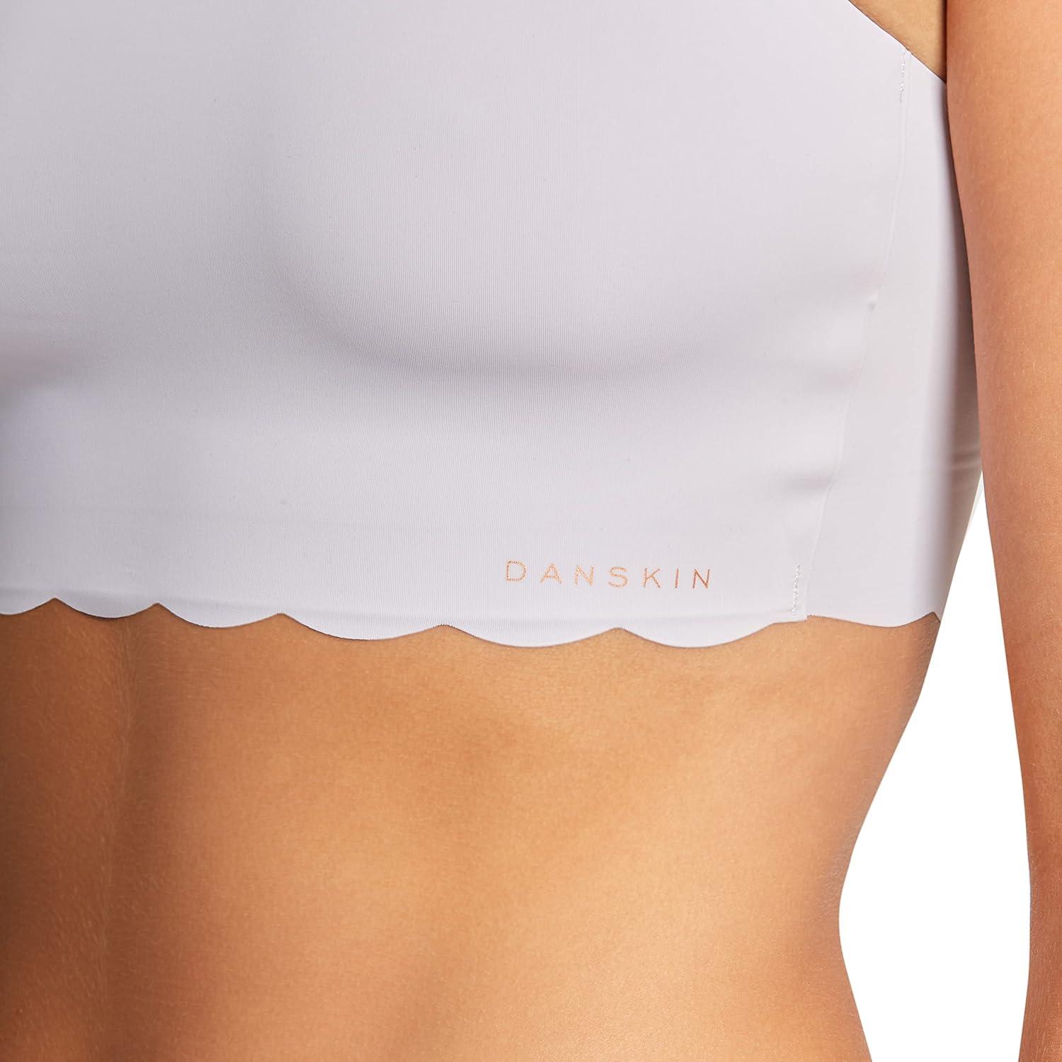 imageDanskin 2 Pack Laser Wirefree Everyday Comfort Lounge Bralette with Removable Pads Fresh PearlVanilla Latte Small