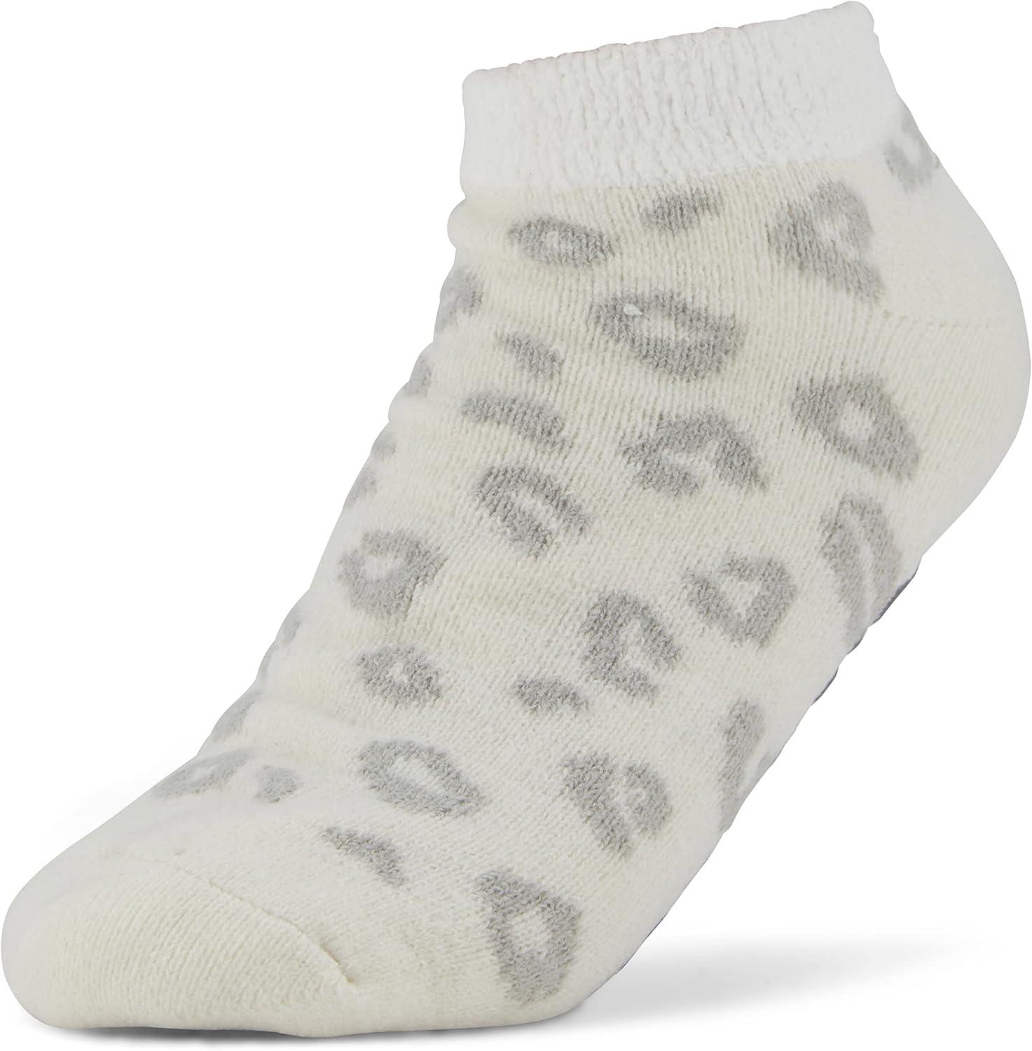 imageDanskin Womens 3Pack Focus Inspirational Cheetah Polytam Double Layer with Back Cozy No Shows 911W Ivory