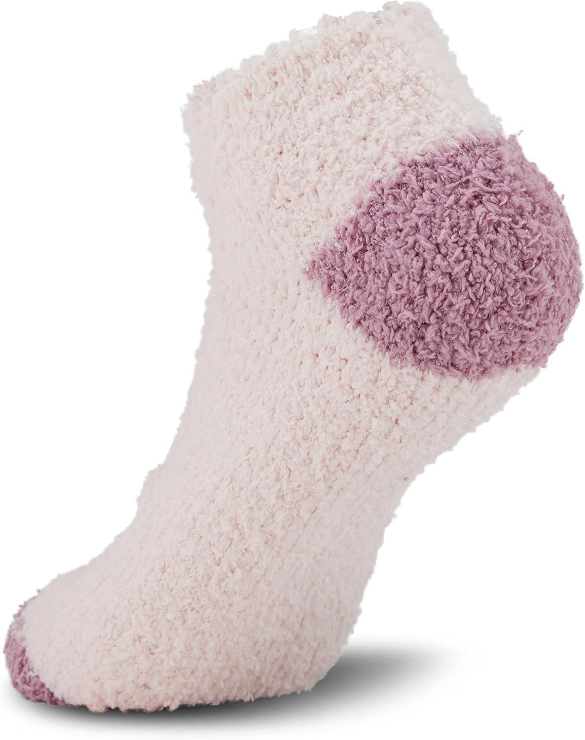 imageDanskin Womens 3Pack Marbelized Polytam Double Layer with Back Cozy No Shows 911W Ivory