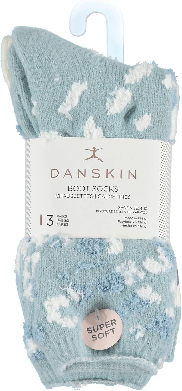 imageDanskin Womens 3Pack Tie Dye Supersoft Boot Socks 911W