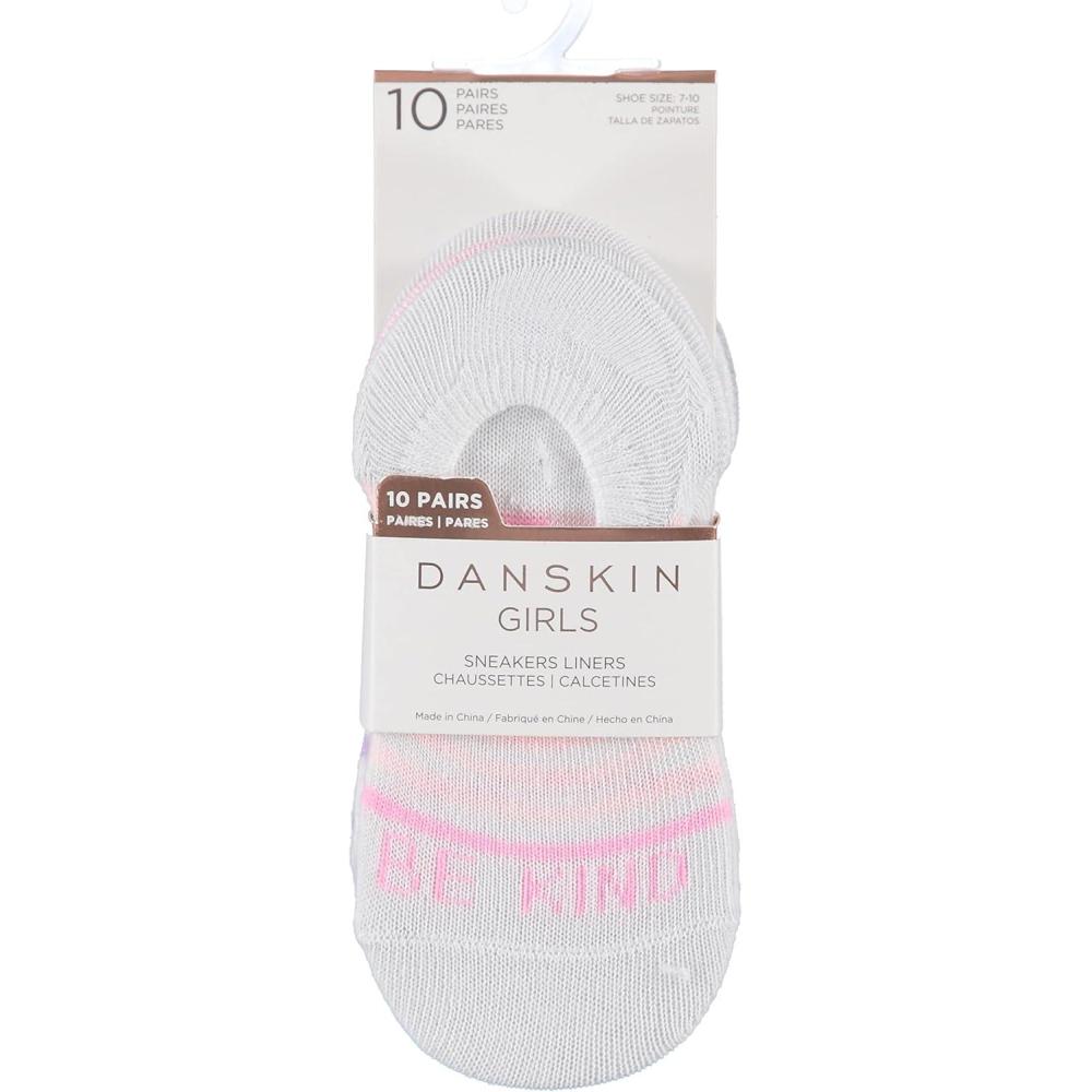 imageDanskin Girls 10Pack Floral HiRise Liners 46G Pink