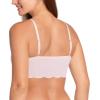 Danskin 2 Pack Laser Wirefree Everyday Comfort Lounge Bralette with Removable Pads (Cottonwood/Crystal Mauve, Small)