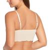 Danskin 2 Pack Laser Wirefree Everyday Comfort Lounge Bralette with Removable Pads (Fresh Pearl/Vanilla Latte, Small)
