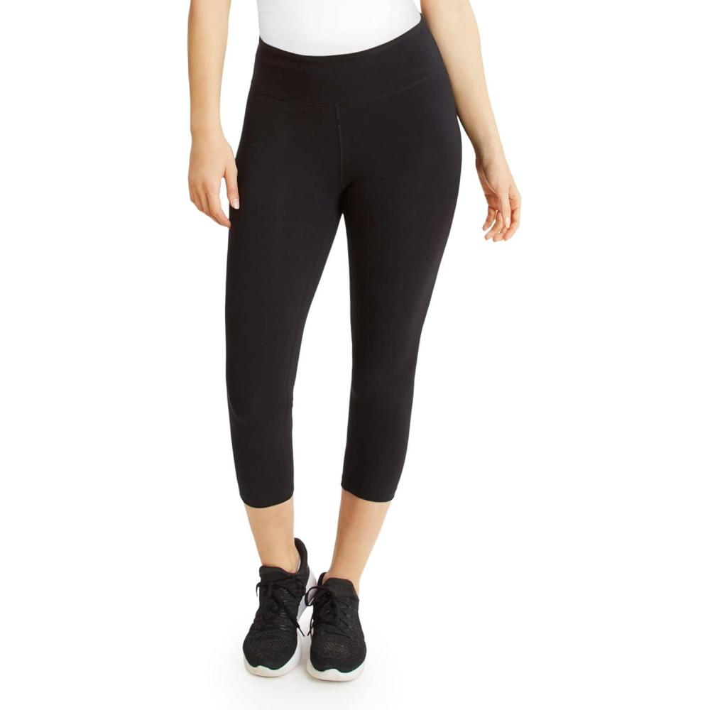 imageDanskin Womens Mid Rise Capri LeggingBlack Salt