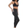 Danskin High Rise Bonded Legging(Black Salt)